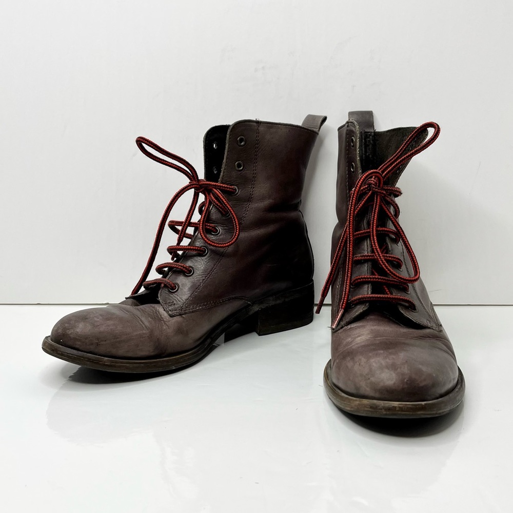Vintage Leather Combat Boots